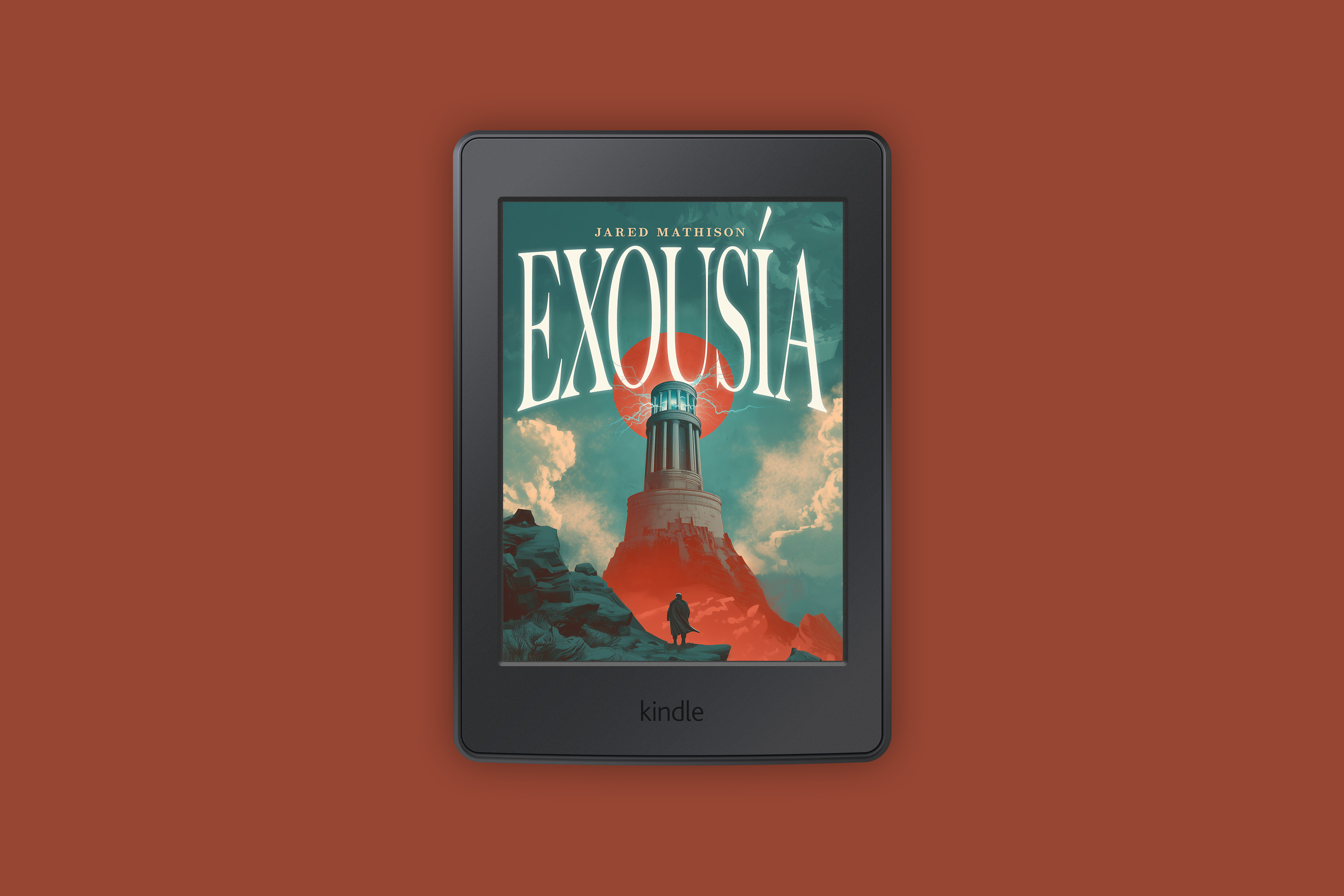 eBook mockup of Exousía